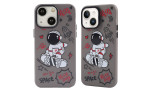 Newface iPhone 14 Kılıf Prada Desenli Kapak - Prada Siyah - 1