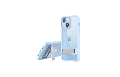 Newface iPhone 14 Kılıf Rolet Stand Kapak - Sierra Blue