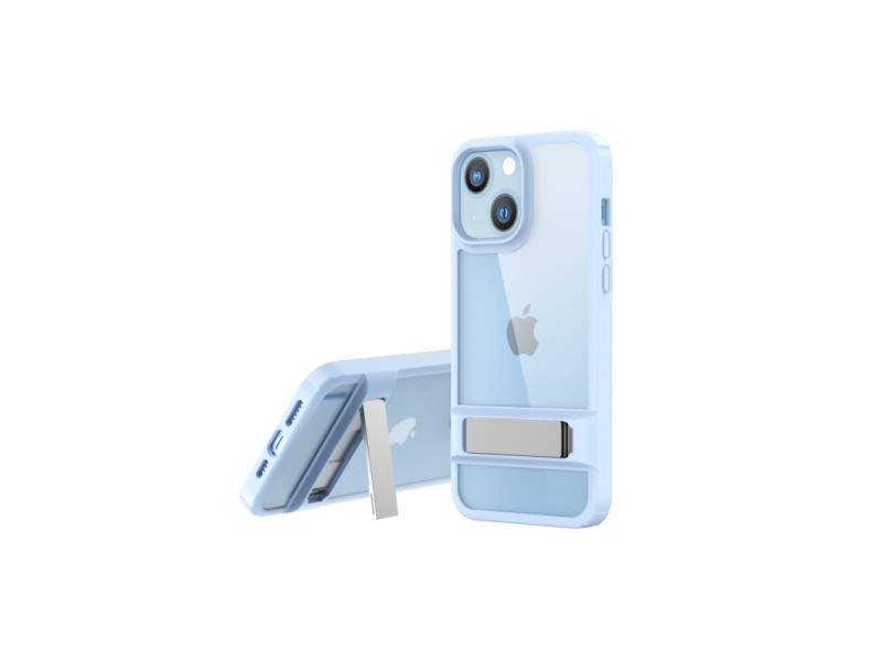 Newface iPhone 14 Kılıf Rolet Stand Kapak - Sierra Blue