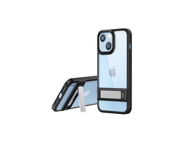 Newface iPhone 14 Kılıf Rolet Stand Kapak - Siyah
