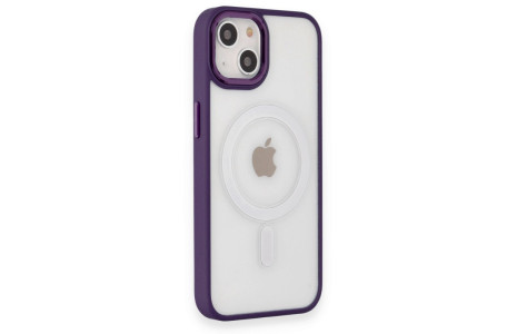 Newface iPhone 14 Kılıf Room Magneticsafe Silikon - Derin Mor
