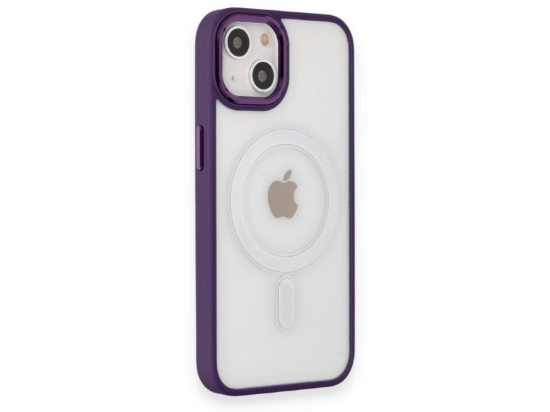 Newface iPhone 14 Kılıf Room Magneticsafe Silikon - Derin Mor