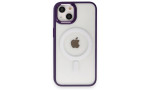 Newface iPhone 14 Kılıf Room Magneticsafe Silikon - Derin Mor