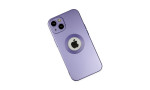 Newface iPhone 14 Kılıf Vamos Lens Silikon - Lila