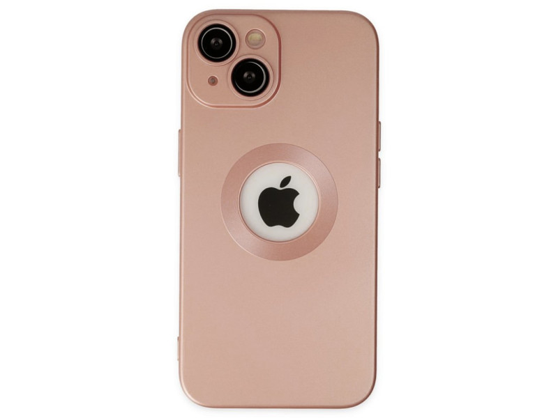 Newface iPhone 14 Kılıf Vamos Lens Silikon - Rose Gold