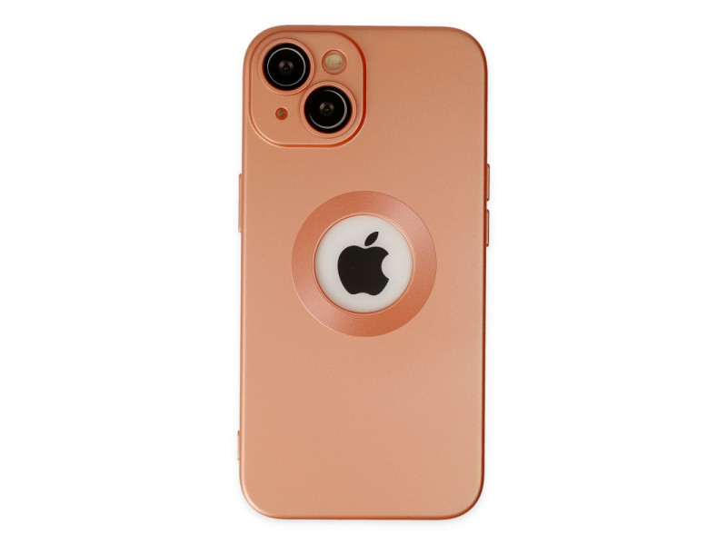 Newface iPhone 14 Kılıf Vamos Lens Silikon - Turuncu