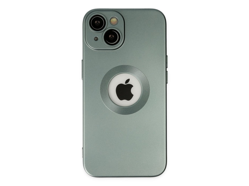 Newface iPhone 14 Kılıf Vamos Lens Silikon - Yeşil
