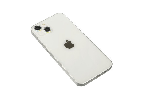 Newface iPhone 14 Plus Diamond Kamera Lens - Rainbow
