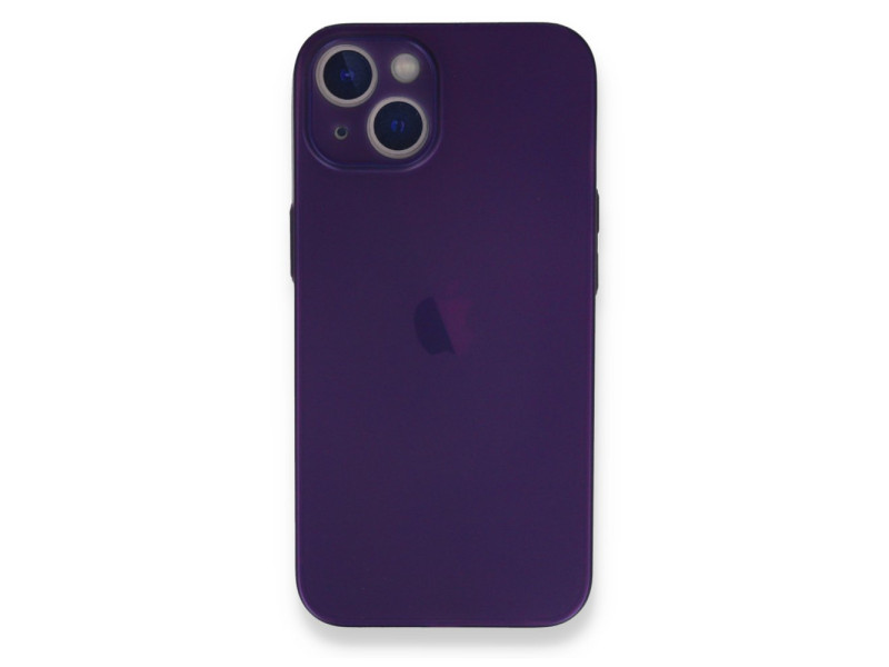 Newface iPhone 14 Plus Kılıf PP Ultra İnce Kapak - Mor