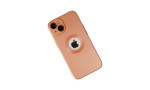 Newface iPhone 14 Plus Kılıf Vamos Lens Silikon - Turuncu