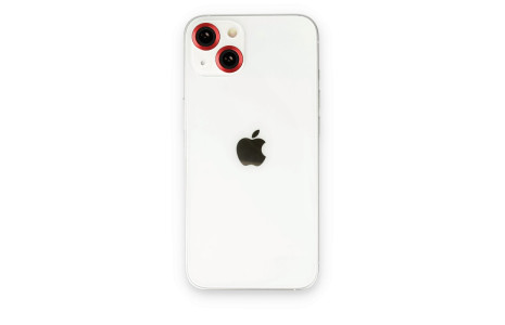 Newface iPhone 14 Plus Metal Kamera Lens - Kırmızı