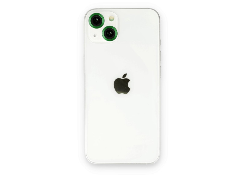 Newface iPhone 14 Plus Metal Kamera Lens - Koyu Yeşil