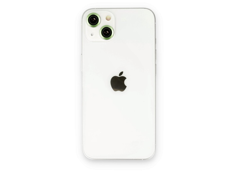 Newface iPhone 14 Plus Metal Kamera Lens - Yeşil
