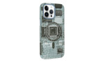 Newface iPhone 14 Pro Kılıf Fosforlu Metal Slim Magneticsafe Kapak - Yeşil