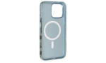 Newface iPhone 14 Pro Kılıf Fosforlu Metal Slim Magneticsafe Kapak - Yeşil