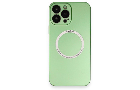 Newface iPhone 14 Pro Kılıf Jack Magneticsafe Lens Silikon - Yeşil