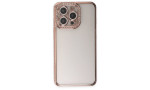 Newface iPhone 14 Pro Kılıf Joke Taşlı Silikon - Pembe