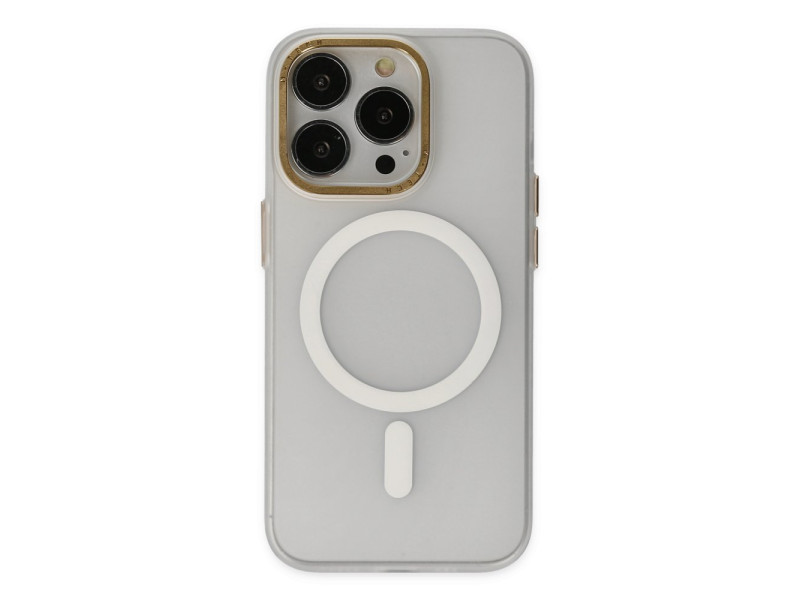 Newface iPhone 14 Pro Kılıf Lodos Magneticsafe Mat Kapak - Şeffaf