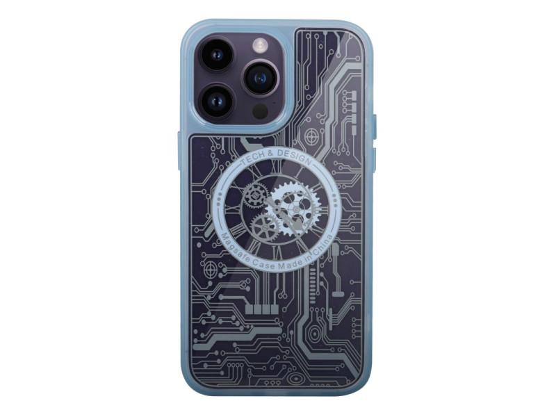 Newface iPhone 14 Pro Kılıf Magic Magneticsafe Silikon - Sierra Blue