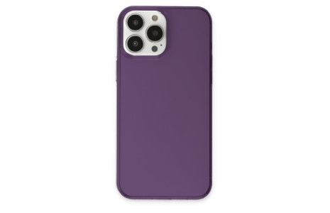 Newface iPhone 14 Pro Kılıf Pc Sert Şeffaf Kapak - Mor