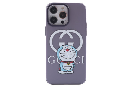 Newface iPhone 14 Pro Kılıf Prada Desenli Kapak - Prada Mor - 3