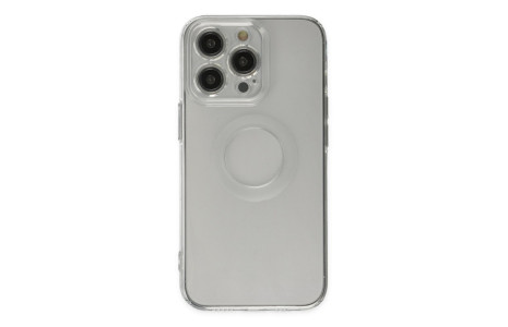 Newface iPhone 14 Pro Kılıf Santa Lens Silikon - Şeffaf