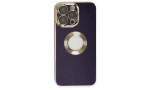 Newface iPhone 14 Pro Kılıf Store Silikon - Derin Mor