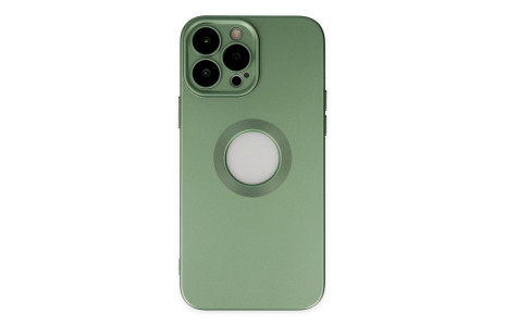 Newface iPhone 14 Pro Kılıf Vamos Lens Silikon - Yeşil