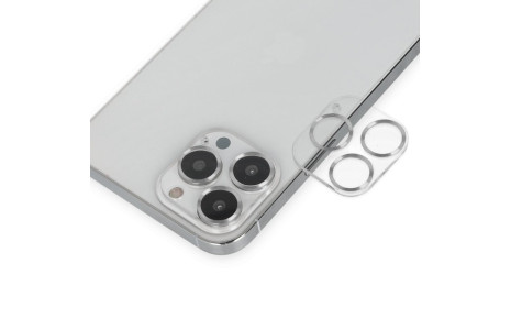 Newface iPhone 14 Pro Max Band Metal Kamera Lens - Gümüş