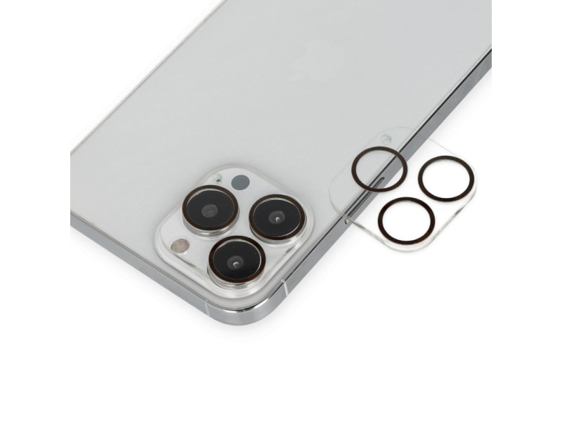 Newface iPhone 14 Pro Max Band Metal Kamera Lens - Siyah
