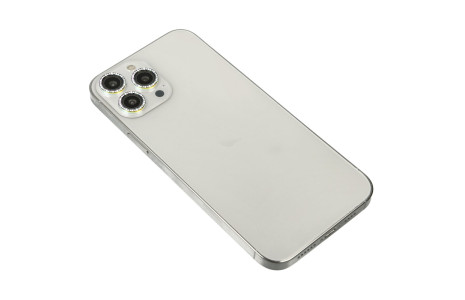 Newface iPhone 14 Pro Max Diamond Kamera Lens - Rainbow
