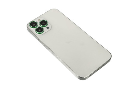 Newface iPhone 14 Pro Max Diamond Kamera Lens - Yeşil