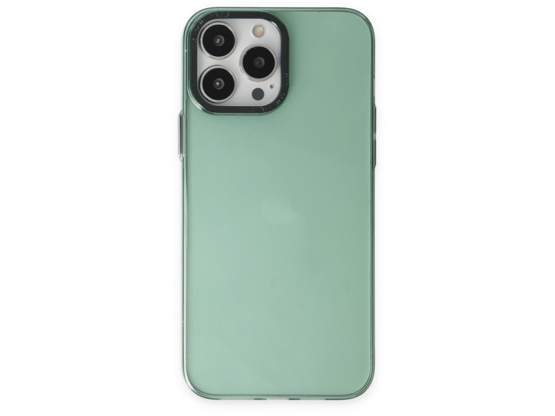 Newface iPhone 14 Pro Max Kılıf Anka PC Sert Metal Kapak - Yeşil