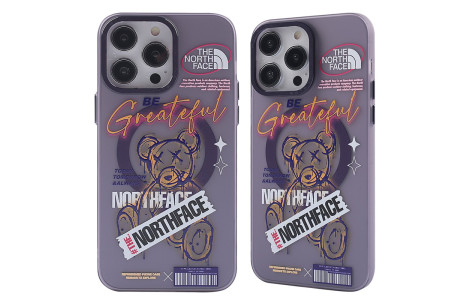 Newface iPhone 14 Pro Max Kılıf Apollo Magneticsafe Desenli Kapak - Apollo Mor - 2
