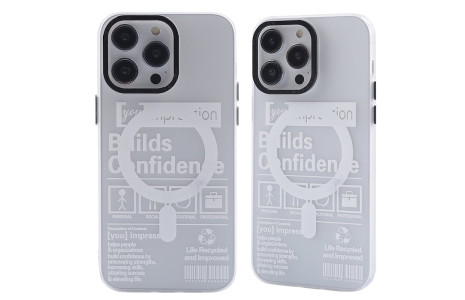 Newface iPhone 14 Pro Max Kılıf Apollo Magneticsafe Desenli Kapak - Apollo Şeffaf - 4