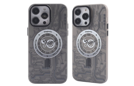 Newface iPhone 14 Pro Max Kılıf Apollo Magneticsafe Desenli Kapak - Apollo Siyah - 1