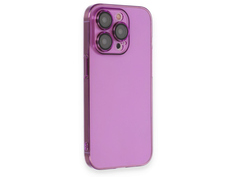 Newface iPhone 14 Pro Max Kılıf Armada Lensli Kapak - Mor