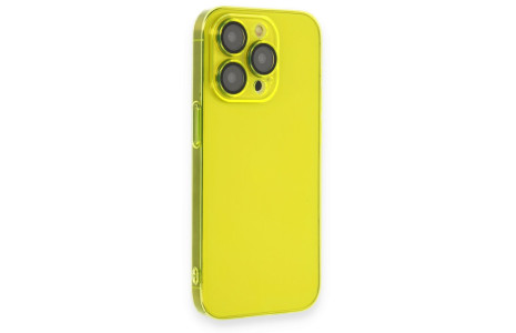 Newface iPhone 14 Pro Max Kılıf Armada Lensli Kapak - Sarı