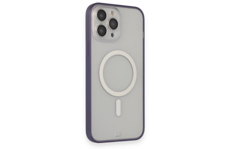 Newface iPhone 14 Pro Max Kılıf Grand Magneticsafe Kapak - Mor