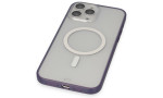 Newface iPhone 14 Pro Max Kılıf Grand Magneticsafe Kapak - Mor