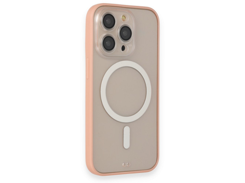 Newface iPhone 14 Pro Max Kılıf Grand Magneticsafe Kapak - Pembe