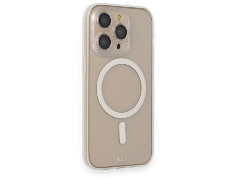 Newface iPhone 14 Pro Max Kılıf Grand Magneticsafe Kapak - Şeffaf