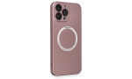 Newface iPhone 14 Pro Max Kılıf Jack Magneticsafe Lens Silikon - Rose Gold