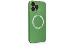 Newface iPhone 14 Pro Max Kılıf Jack Magneticsafe Lens Silikon - Yeşil