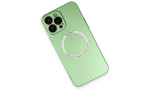 Newface iPhone 14 Pro Max Kılıf Jack Magneticsafe Lens Silikon - Yeşil