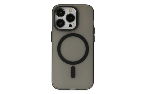 Newface iPhone 14 Pro Max Kılıf Lodos Magneticsafe Mat Kapak - Siyah