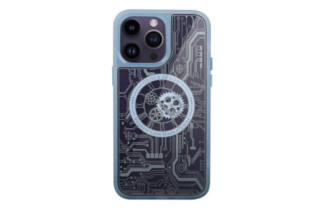 Newface iPhone 14 Pro Max Kılıf Magic Magneticsafe Silikon - Sierra Blue