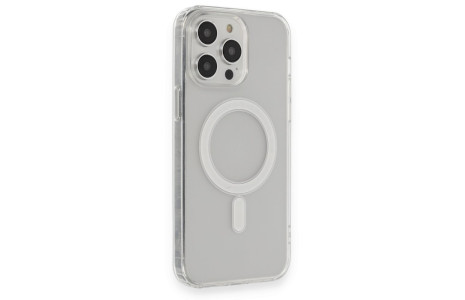 Newface iPhone 14 Pro Max Kılıf Matte Şeffaf Magneticsafe - Şeffaf