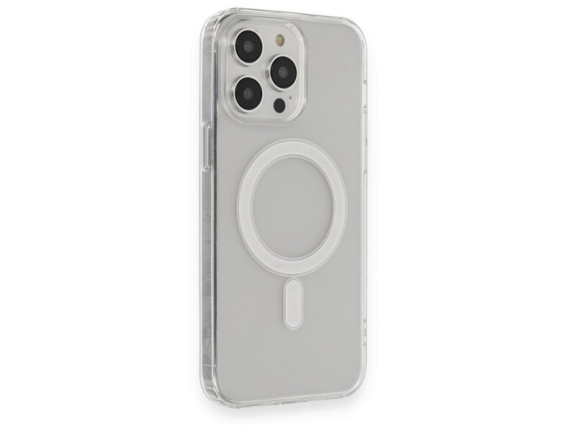 Newface iPhone 14 Pro Max Kılıf Matte Şeffaf Magneticsafe - Şeffaf
