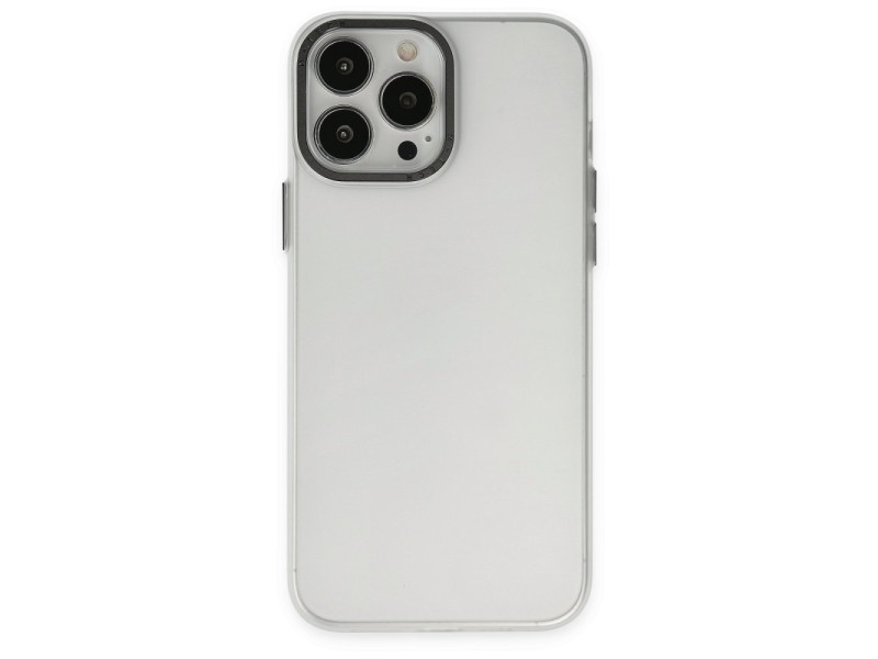 Newface iPhone 14 Pro Max Kılıf Modos Metal Kapak - Şeffaf